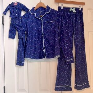 American Girl Blue Snowflake Stars Pajamas & Matching Doll PJ’s